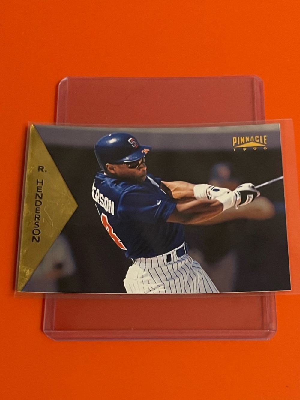Rickey Henderson #338 1996 Pinnacle Baseball Trading Card
